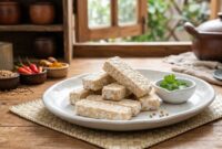Ilustrasi - Tempe kedelai merupakan pangan fermentasi yang mengandung protein, serat, vitamin, dan mineral. Pengolahannya tetap perlu memperhatikan kebersihan dan keamanan pangan.