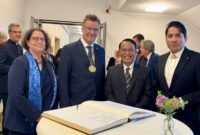Direktur Pendidikan Tinggi Keagamaan Islam Kementerian Agama Prof. Sahiron menghadiri peresmian Faculty of Islamic Theology di University of Münster, Jerman (foto: kementerian agama)