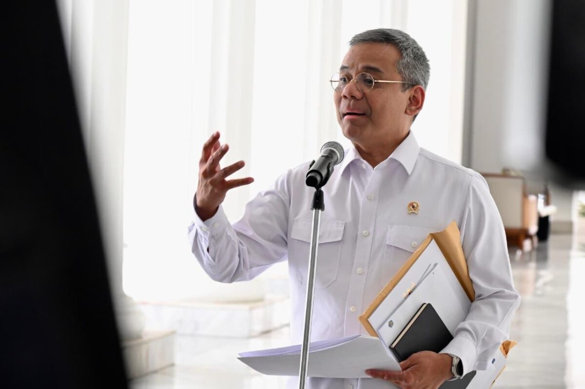 Menteri Keuangan Suahasil Nazara menyampaikan perkembangan pelunasan utang obligasi BLBI kepada Bank Indonesia di Jakarta (kementerian sekretaris negara)
