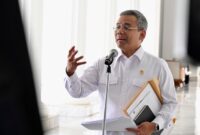 Menteri Keuangan Suahasil Nazara menyampaikan perkembangan pelunasan utang obligasi BLBI kepada Bank Indonesia di Jakarta (kementerian sekretaris negara)