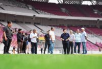 Ketua Umum PSSI Erick Thohir meninjau kondisi SUGBK dan sejumlah fasilitas olahraga di Jakarta sebagai bagian dari persiapan FIFA ASEAN Cup 2026 (foto: kementerian pemuda dan olahraga)