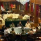 Presiden Prabowo Subianto menerima laporan Satuan Tugas Penertiban Kawasan Hutan (Satgas PKH) di Hambalang, Kabupaten Bogor, Jawa Barat (kementerian sekretaris negara)