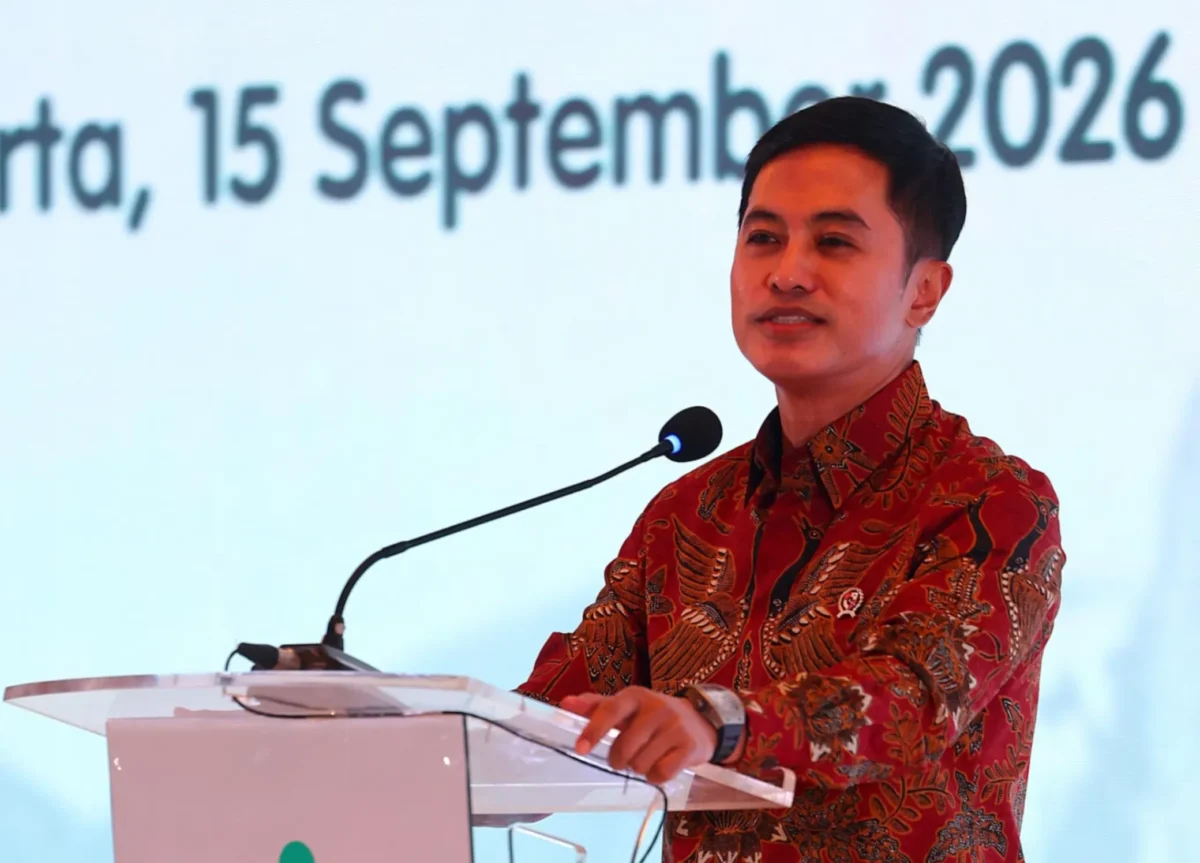 Wakil Menteri Kesehatan Dante Saksono Harbuwono menyampaikan pentingnya penyelarasan kemitraan kesehatan melalui prinsip One Plan, One Budget, dan One Evaluation dalam 4th Indonesia Health Partners Meeting di Jakarta (foto: kementerian kesehatan)