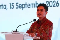 Wakil Menteri Kesehatan Dante Saksono Harbuwono menyampaikan pentingnya penyelarasan kemitraan kesehatan melalui prinsip One Plan, One Budget, dan One Evaluation dalam 4th Indonesia Health Partners Meeting di Jakarta (foto: kementerian kesehatan)