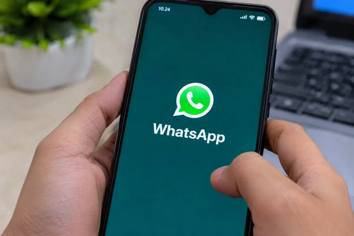 penggunaan dua akun WhatsApp pada satu HP (Ilustrasi AI : sisipublik.com)