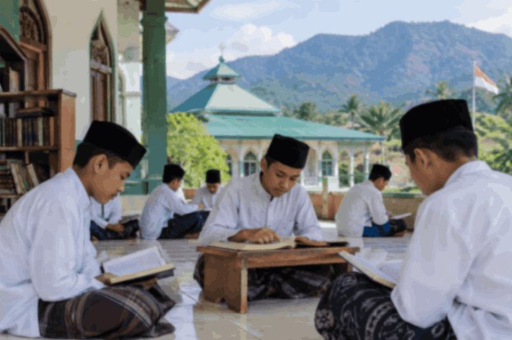 Kementerian Agama menyalurkan bantuan pemulihan sarana dan prasarana bagi pesantren terdampak bencana di Aceh setelah melakukan verifikasi tingkat kerusakan. (Ilustrasi AI: sisipublik.com)
