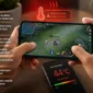 pengguna bermain game di HP Android. Aktivitas gaming dengan beban pemrosesan tinggi dapat meningkatkan suhu perangkat (Ilustrasi AI : sisipublik.com)