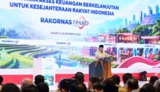 Presiden Prabowo Subianto meresmikan pembentukan Dewan Nasional Kesejahteraan Keuangan dalam Rakornas TPAKD di JIEXPO Kemayoran, Jakarta (foto: kementerian sekretaris negara)