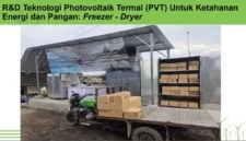 BRIN mengembangkan teknologi Photovoltaic Thermal (PVT) yang menggabungkan energi listrik dan panas matahari untuk mendukung pengeringan hasil pertanian, perkebunan, dan perikanan (foto: brin)