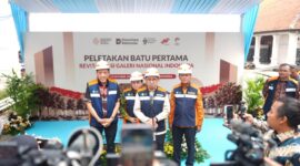 Peletakan Batu Pertama di Galeri Nasional Indonesia, Jakarta  (foto: kementerian kebudayaan)