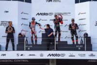 Ribuan penonton menyaksikan MotoGP Mandalika 2026 di Lombok Tengah, NTB. Total kehadiran selama tiga hari mencapai 157.875 orang berdasarkan data penyelenggaraan (foto: kementerian pemuda dan olahraga)