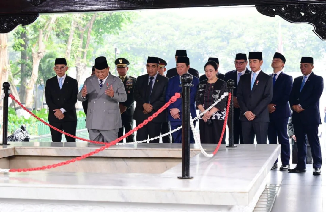 Presiden Prabowo Subianto memimpin upacara peringatan Hari Kesaktian Pancasila 2026 di Monumen Pancasila Sakti, Lubang Buaya, Jakarta (foto: kementerian sekretaris negara)