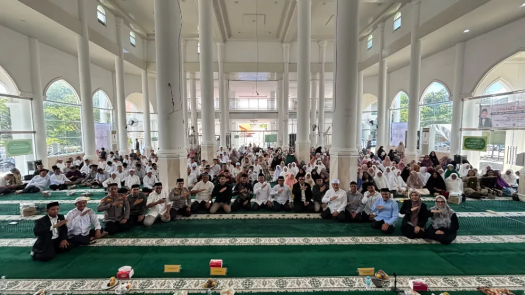 Calon jemaah haji mengikuti pembinaan Manasik Sepanjang Tahun SAHABAT di Masjid Babuttaqwa, Gampong Batoh, Banda Aceh (foto: kementerian haji dan umrah)