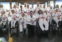 Menpora Erick Thohir mengukuhkan dan melepas kontingen Indonesia untuk Asian Para Games 2026 di Surakarta, Jawa Tengah (foto: kementerian pemuda dan olahraga)