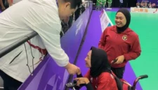 Atlet boccia Indonesia Gischa Zayana, Handayani, dan Felix Ardi Yudha menyumbangkan tiga medali emas pada Asian Para Games Aichi-Nagoya 2026 (foto: kementerian pemuda dan olahraga)